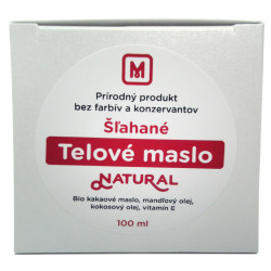 Šlehané tělové máslo: NATURAL 100ml