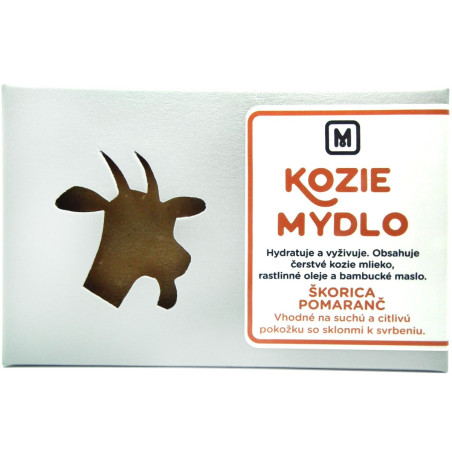 Mýdlo s kozím mlékem SKOŘICE & POMERANČ 110g