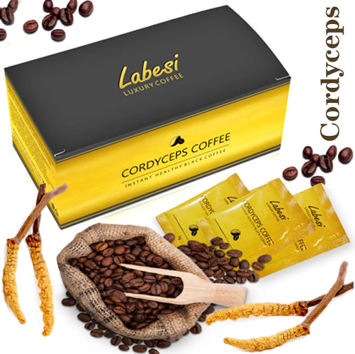 Kafíčkování s housenicí čínskou (Cordyceps houba)